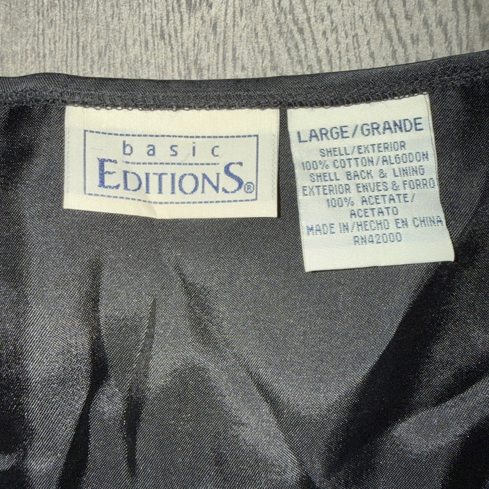 Vintage Basic Editions Halloween Vest Women's Large Witches Pumpkins Ghosts - Picture 5 of 6